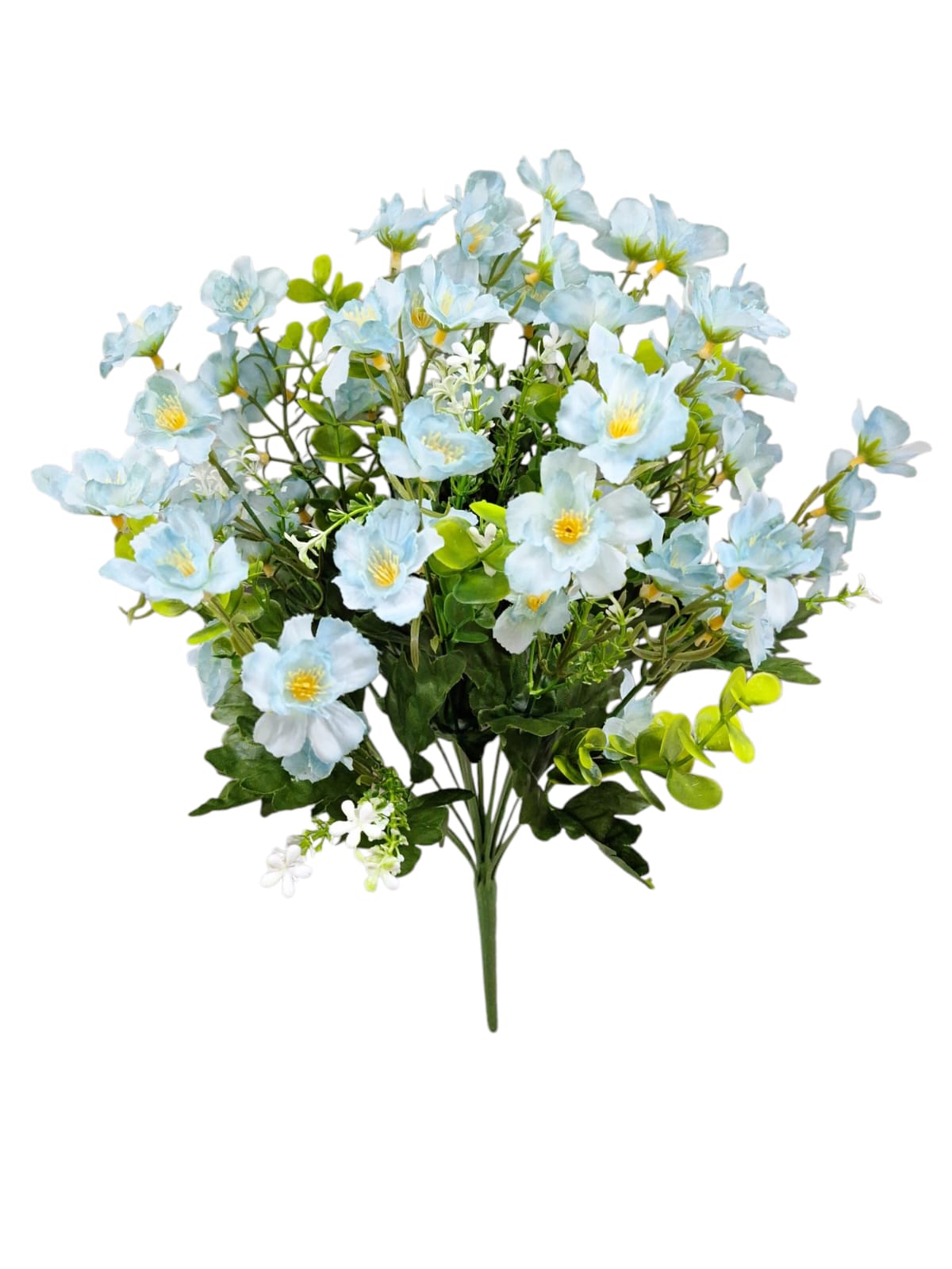 Ramo con follaje de dolar y flor - DF219