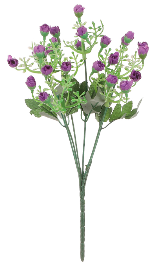 Ramo Follaje Mini Rosas Artificial - DF010