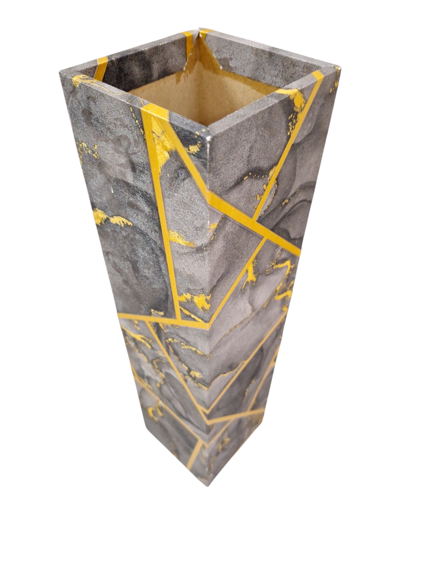 Florero de Madera Mosaico - DF186