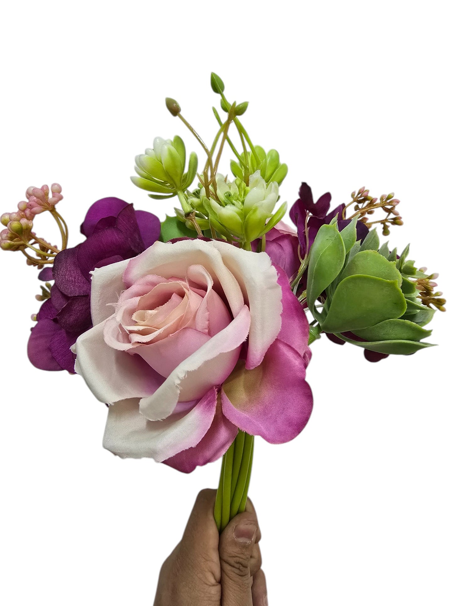 Ramo con Rosas, Hortensias y Follaje Premium - DF098
