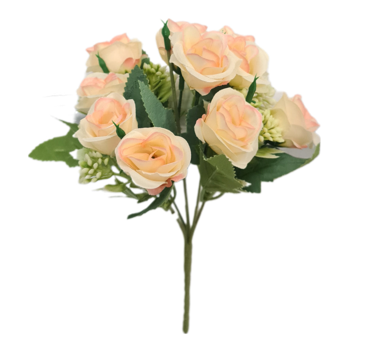 Ramo 10 Mini Rosas Artificial - PD122 – Florality