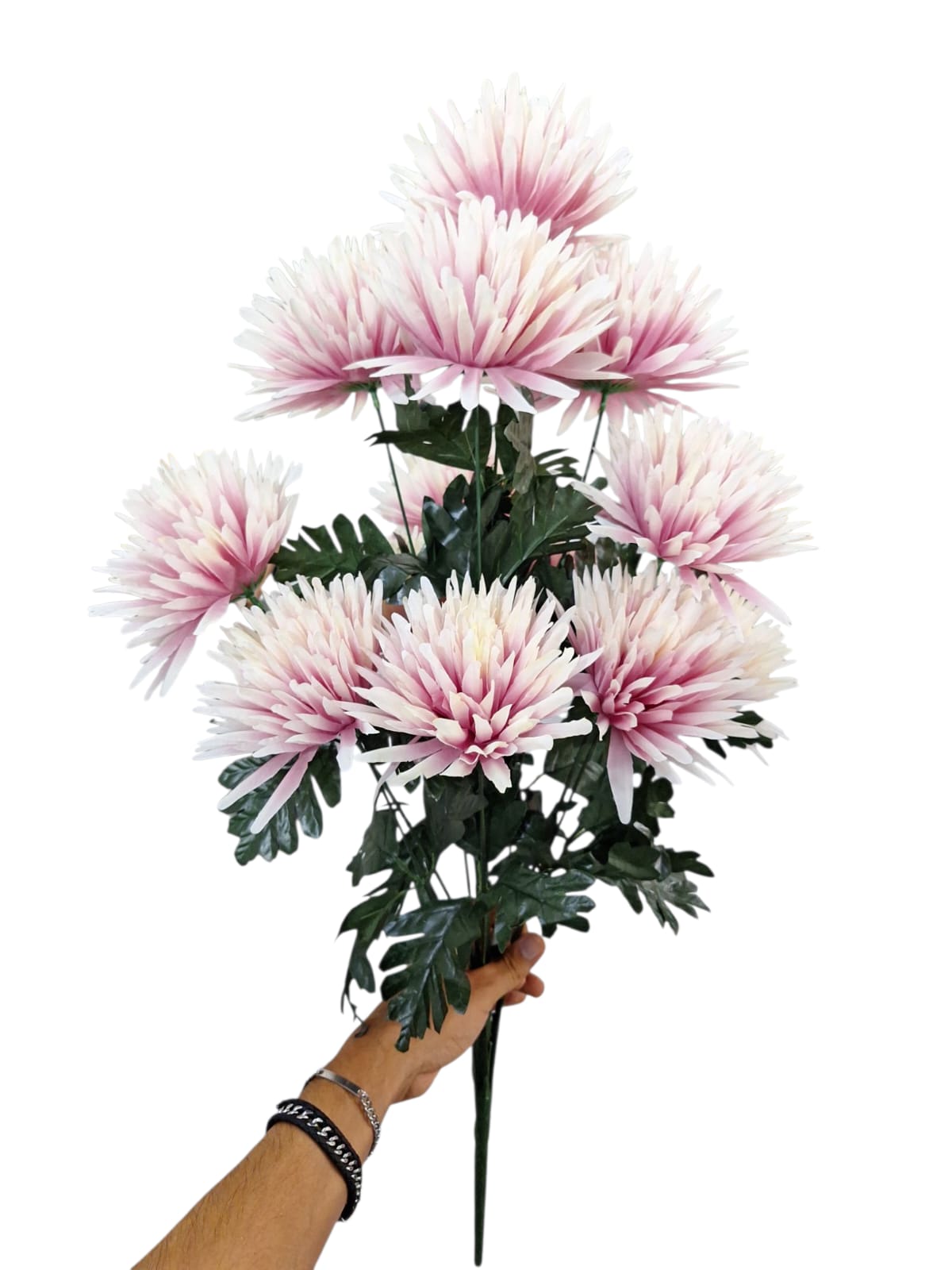 Ramo x13 Crisantemos Blanco rosa