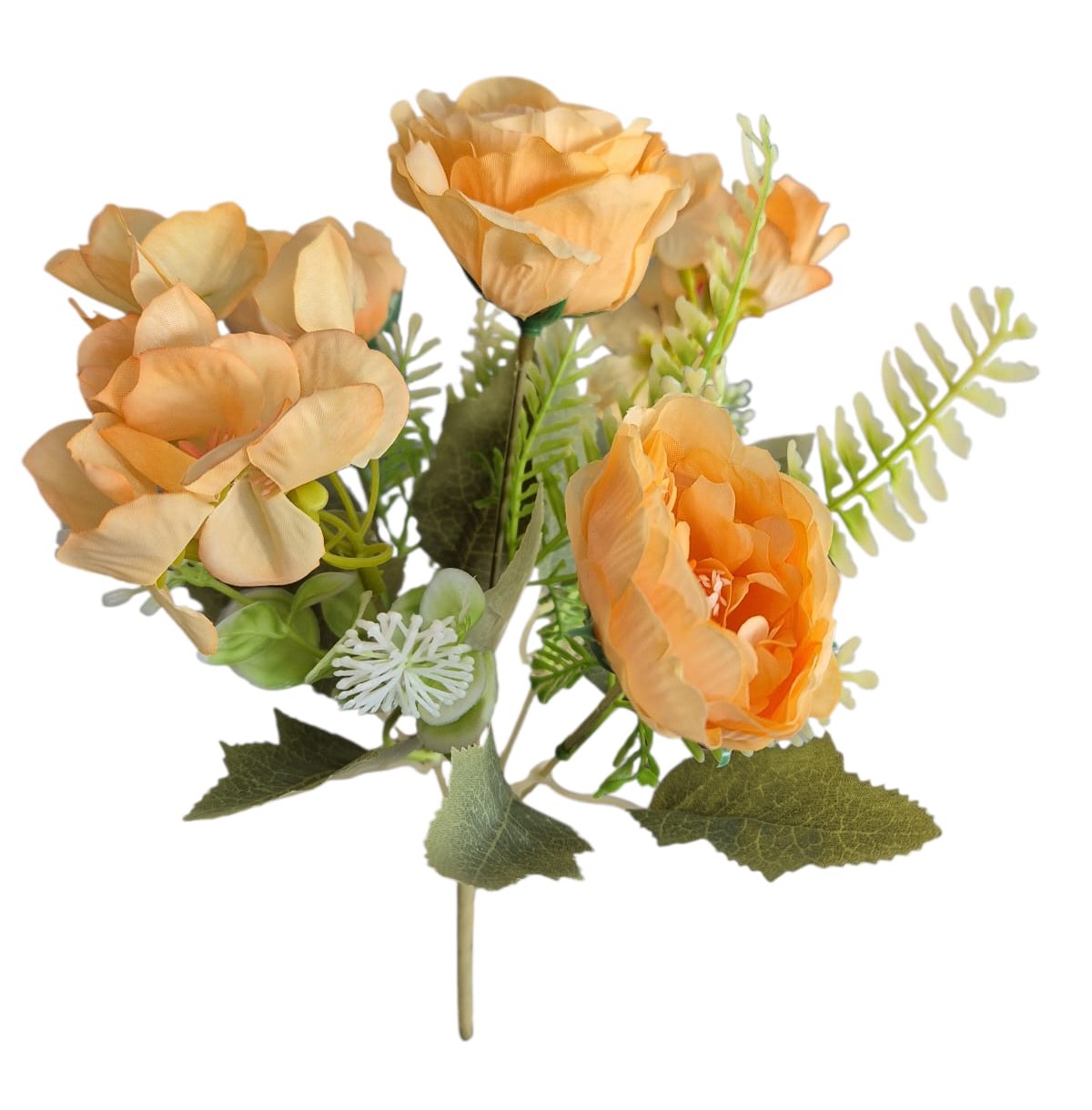 Ramo Rosas Hortensias Naranja