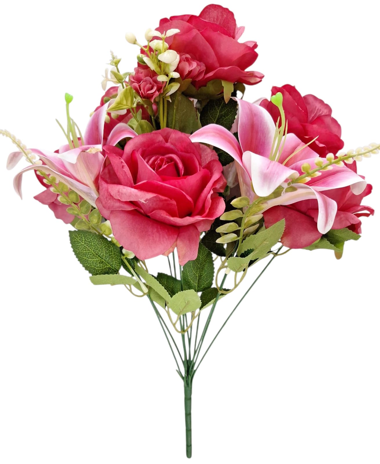 Ramo Rosas y Lirios Fucsia