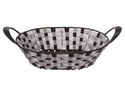 Canasta Tejida 31 cm Negro