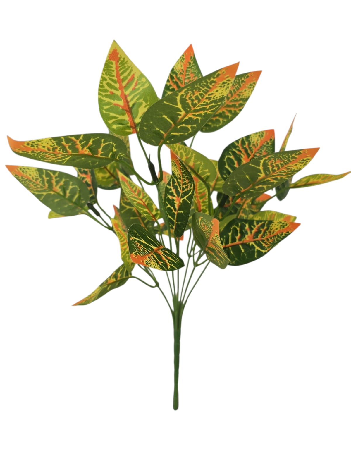Ramo Follaje Hojas Verde naranja