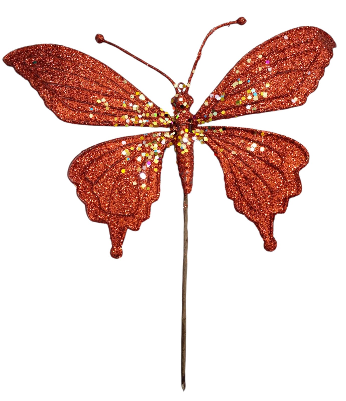 Vara Noche Buena Mariposa Rojo